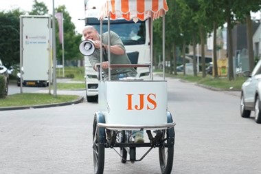 Gratis ijsje tijdens de lunchpauze
